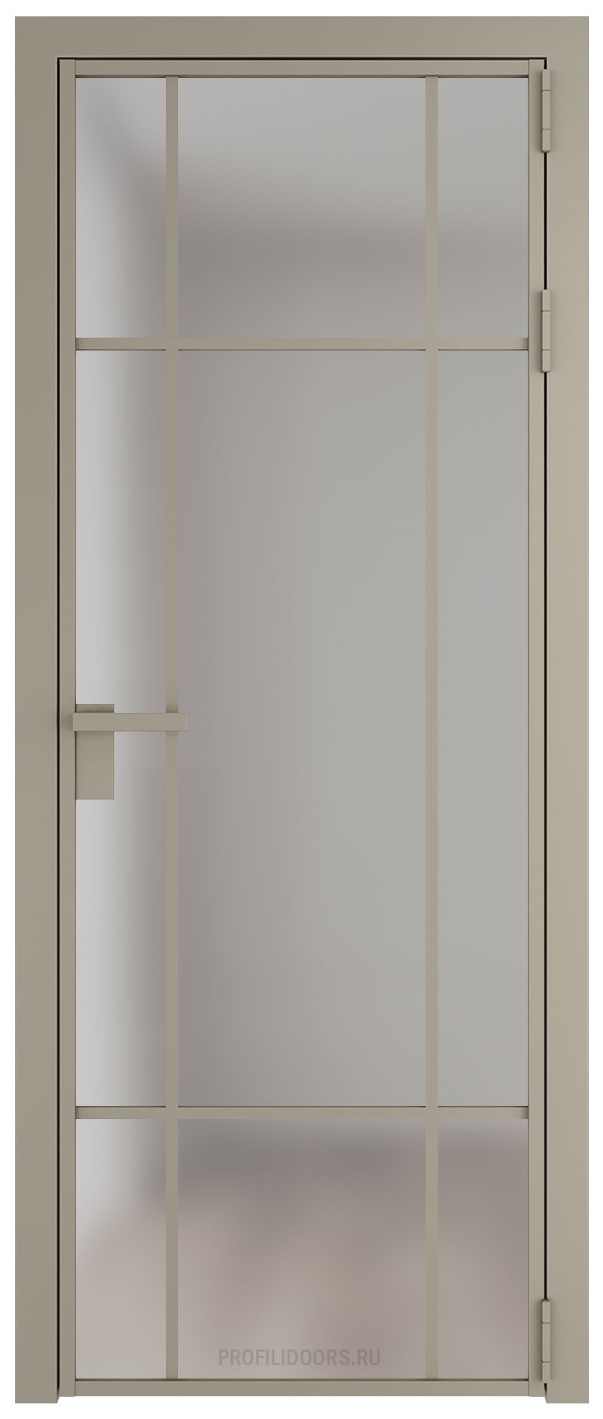 8 AG стекло Матовое цвет профиля Никель матовый