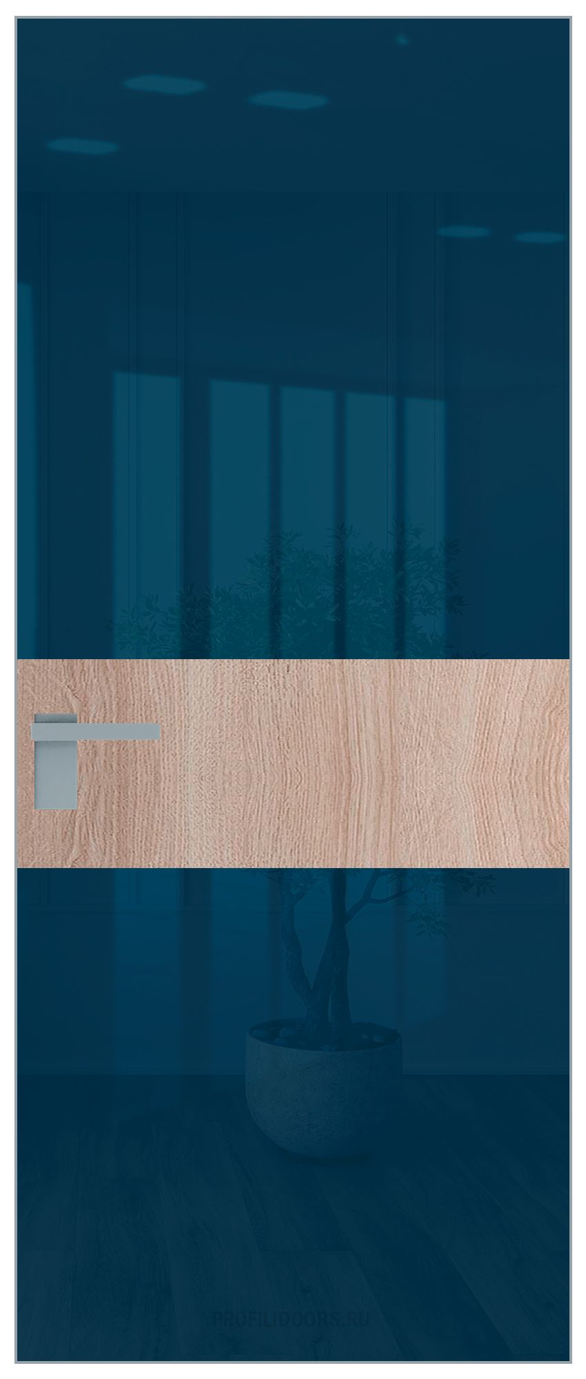 5 AGK цвет Зеркало Blue вставка Дуб Сонома кромка Матовая