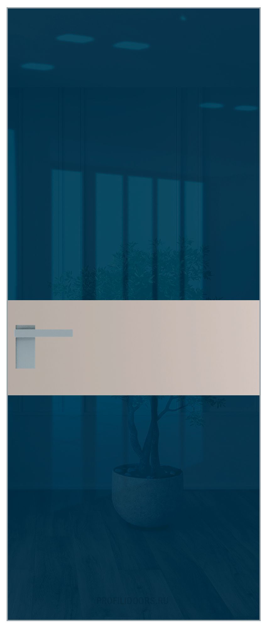 5 AGK цвет Зеркало Blue вставка Сэнд кромка Матовая