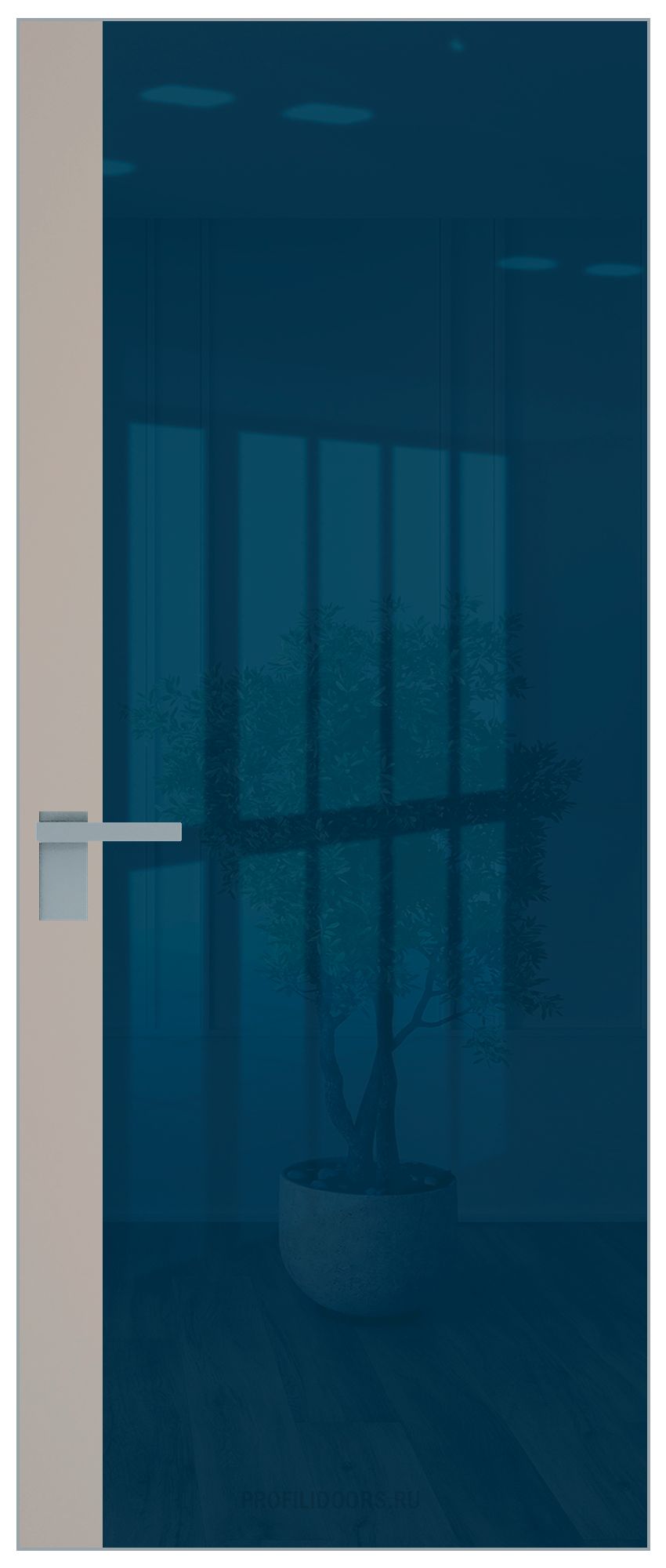 6 AGK цвет Зеркало Blue вставка Сэнд кромка Матовая