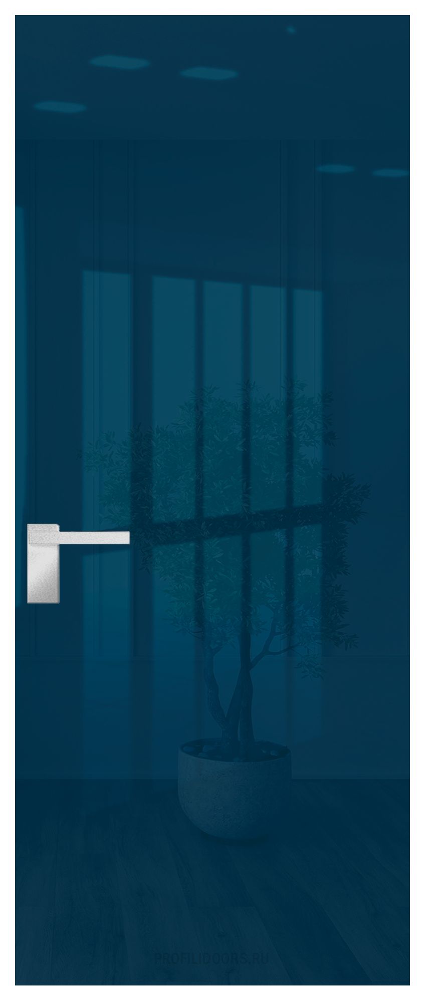 1MA Зеркало Blue алюминиевый профиль Вайт