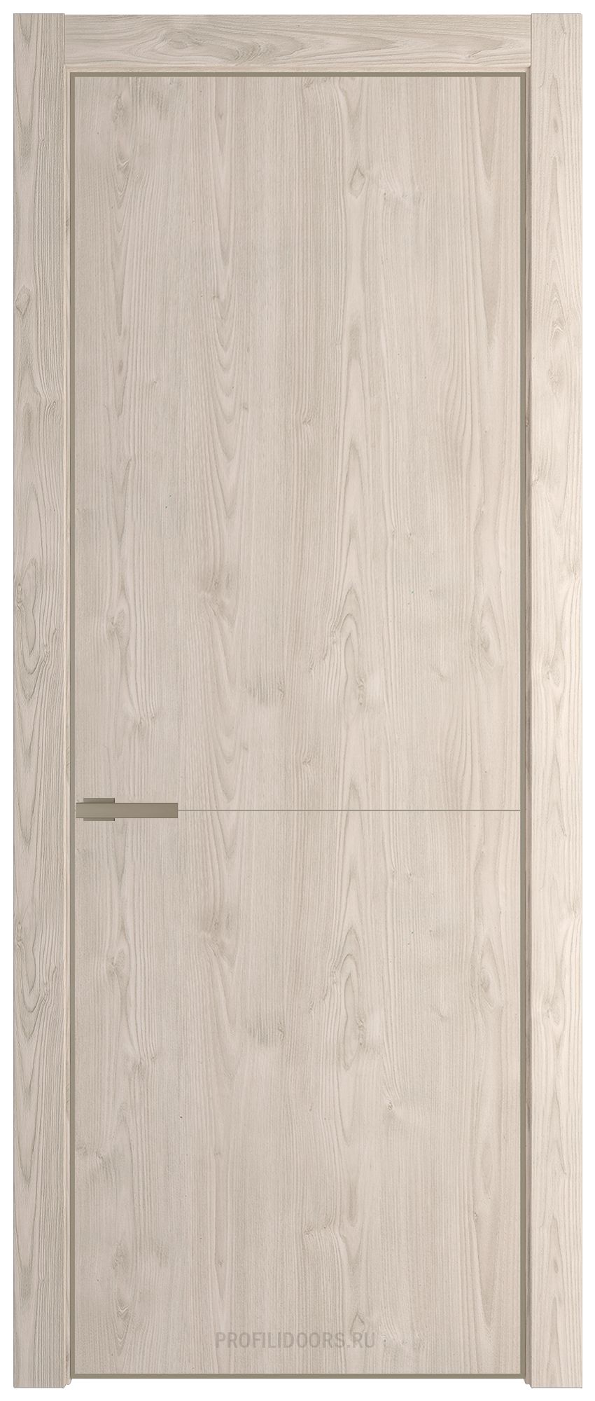 16NA Каштан светлый профиль Никель матовый вставка Глухая