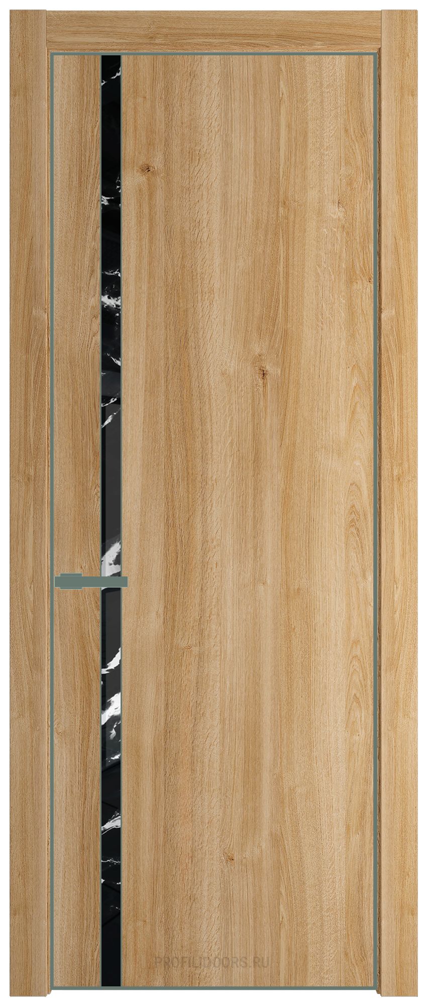 21NA Дуб Карамель профиль Зеленый воск вставка Нефи черный узор серебро