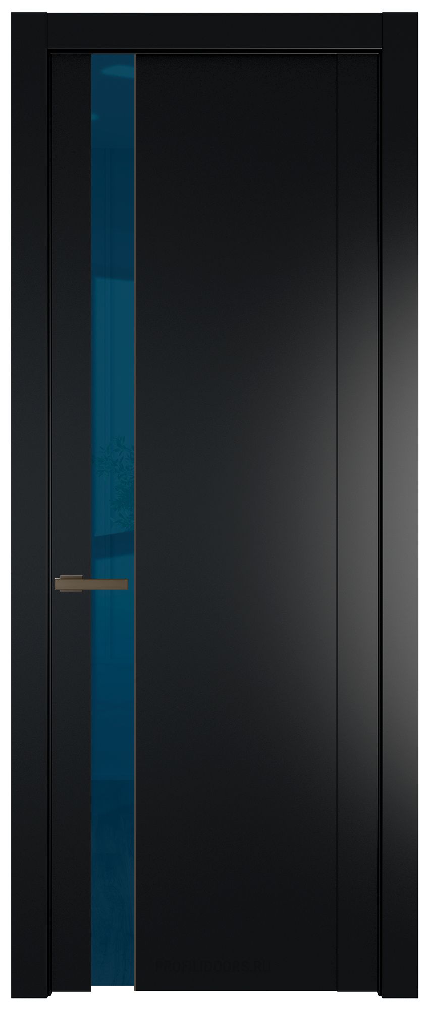 1.2P Блэк Зеркало Blue молдинг Деорэ