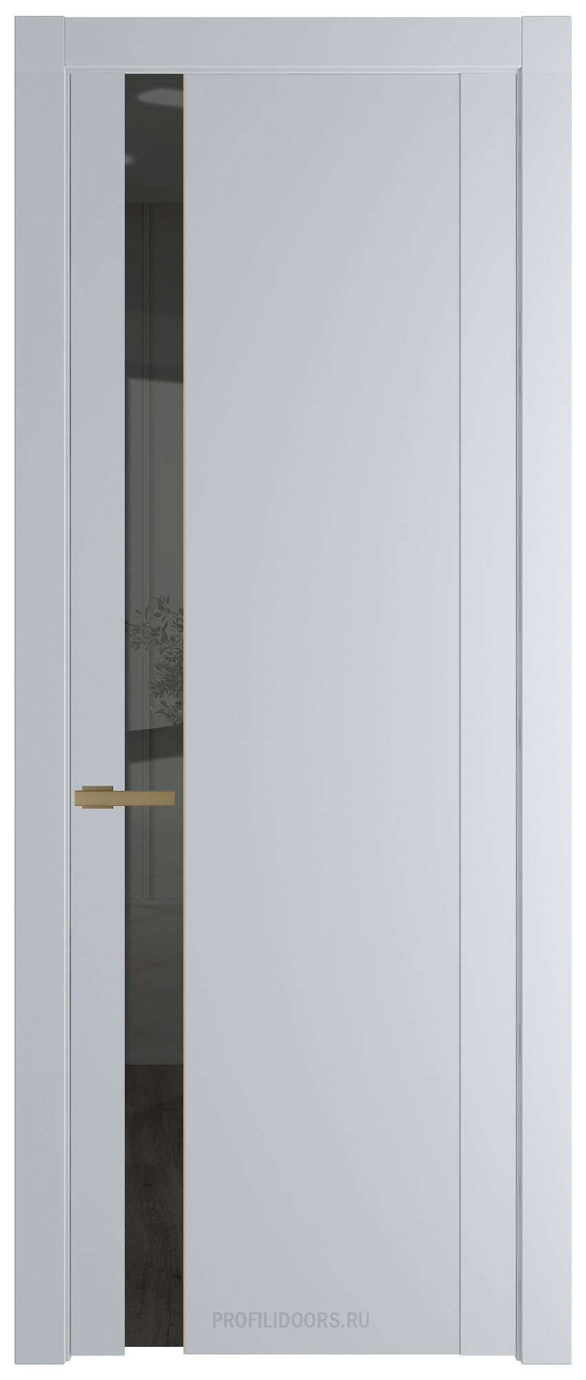 1.2P Лайт Грей Зеркало Grey молдинг Золото