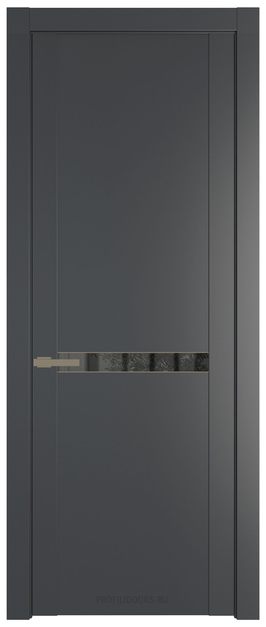 1.4P Графит Зеркало Grey молдинг Шампань