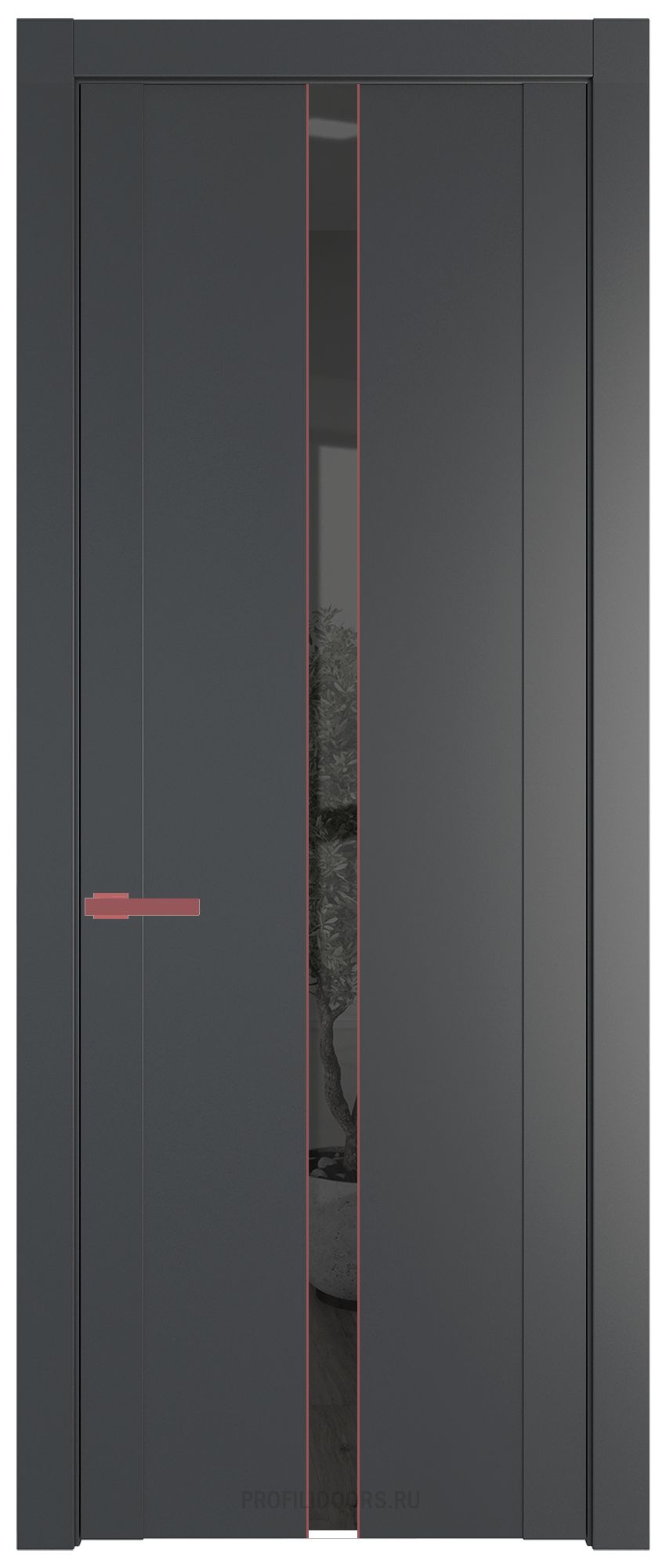 1.8P Графит Зеркало Grey молдинг Красный антрацит