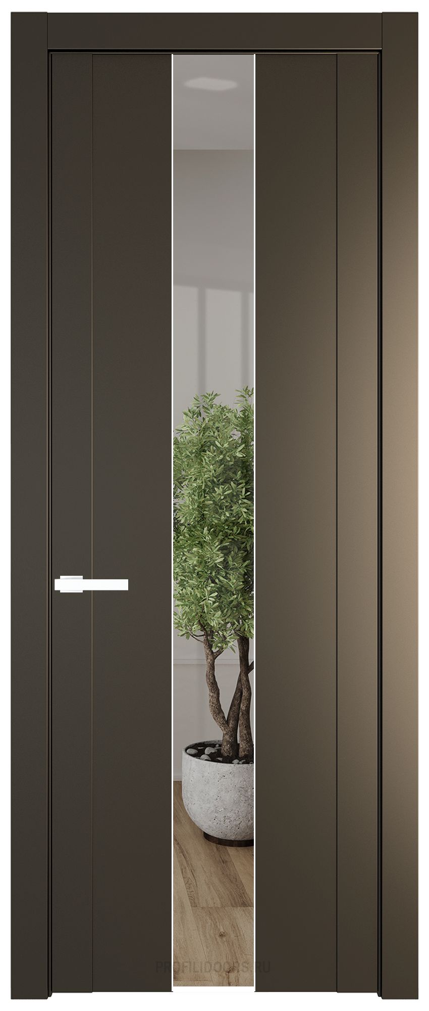1.9P Перламутр бронза Зеркало молдинг Вайт