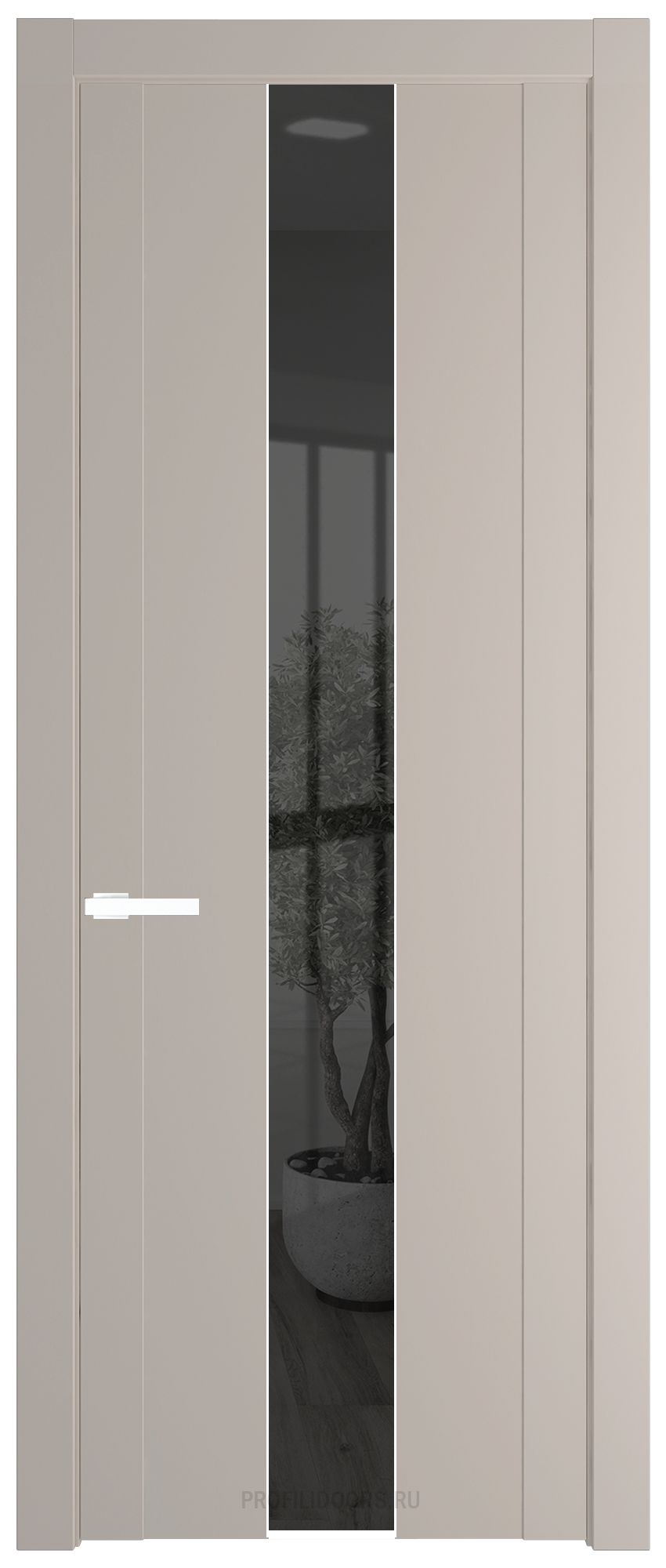 1.9P Сэнд Зеркало Grey молдинг Вайт