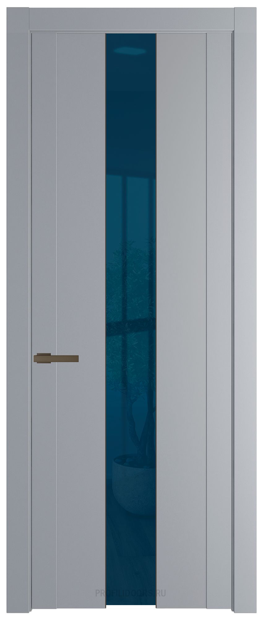 1.9P Смоки Зеркало Blue молдинг Деорэ