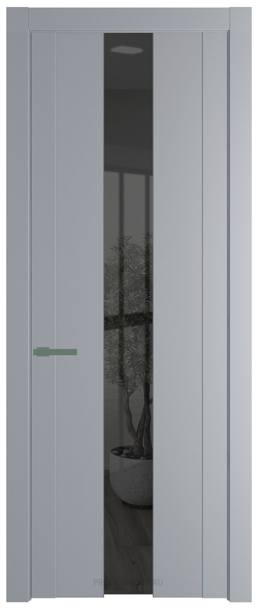 1.9P Смоки Зеркало Grey молдинг Зеленый воск
