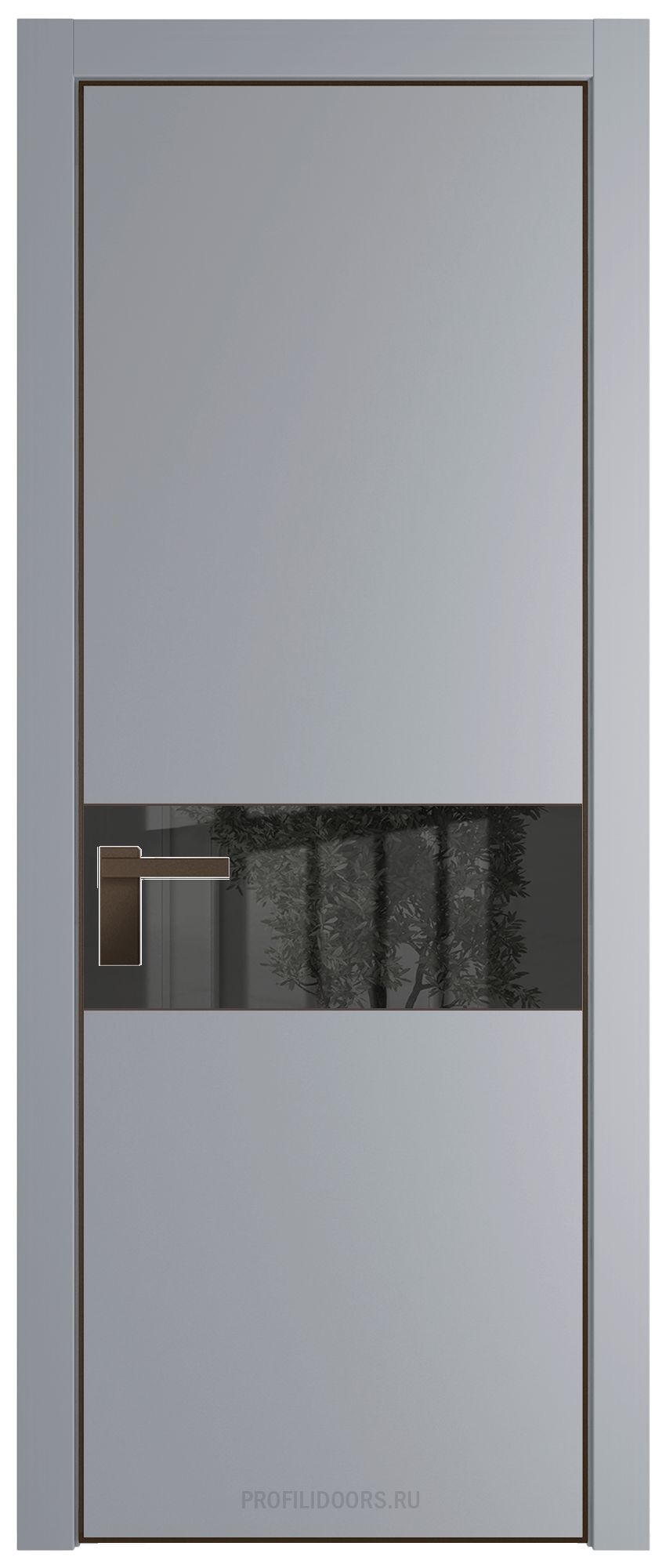 17 PA Смоки с профилем Деорэ с стеклом  зеркало grey