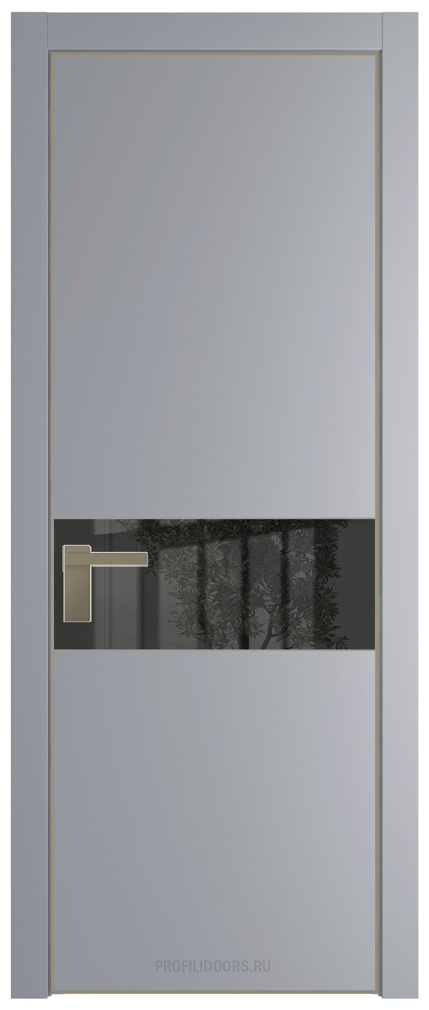 17 PA Смоки с профилем Никель с стеклом  зеркало grey