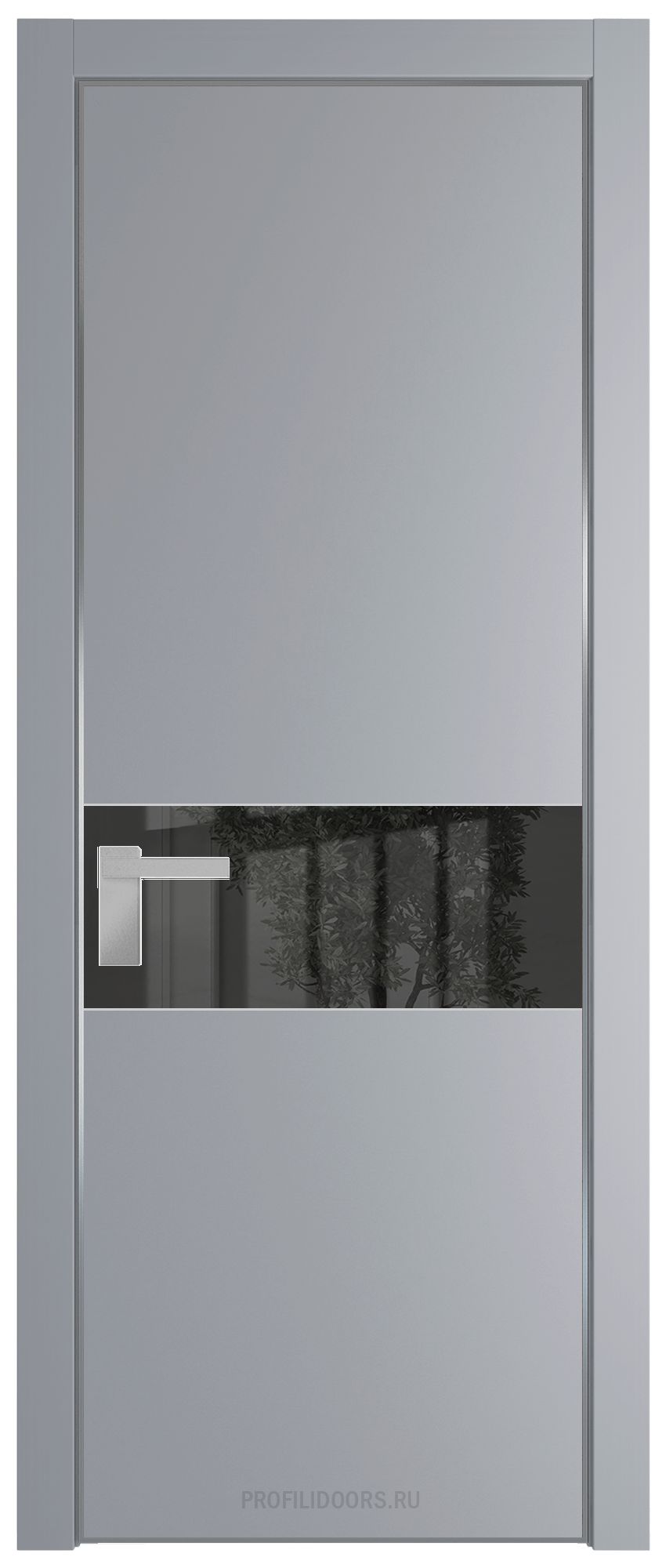 17 PA Смоки с профилем Серебро с стеклом  зеркало grey
