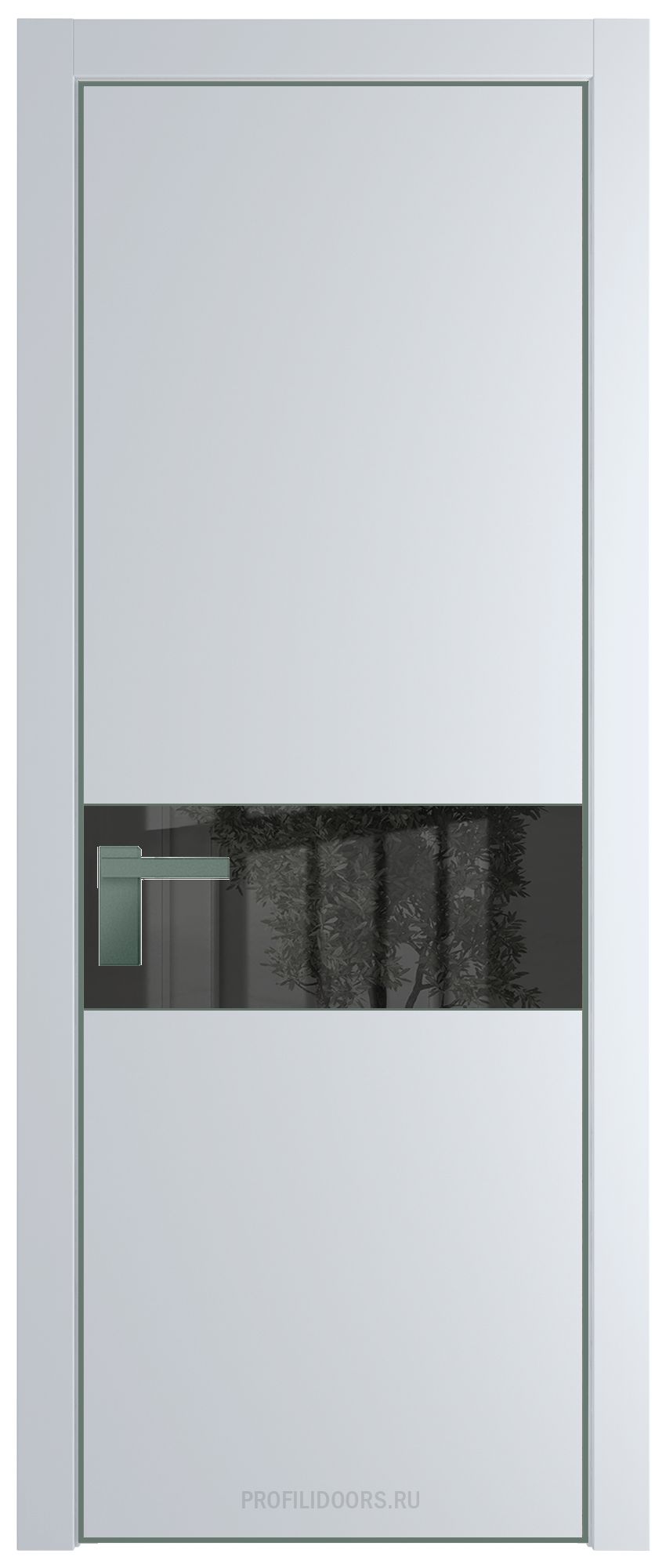 17 PA Вайт с профилем Зеленый воск с стеклом  зеркало grey