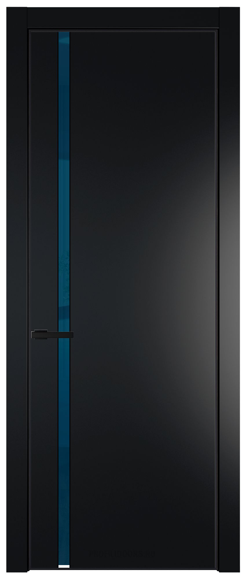 21 PA Блэк с профилем Черный с стеклом  зеркало blue