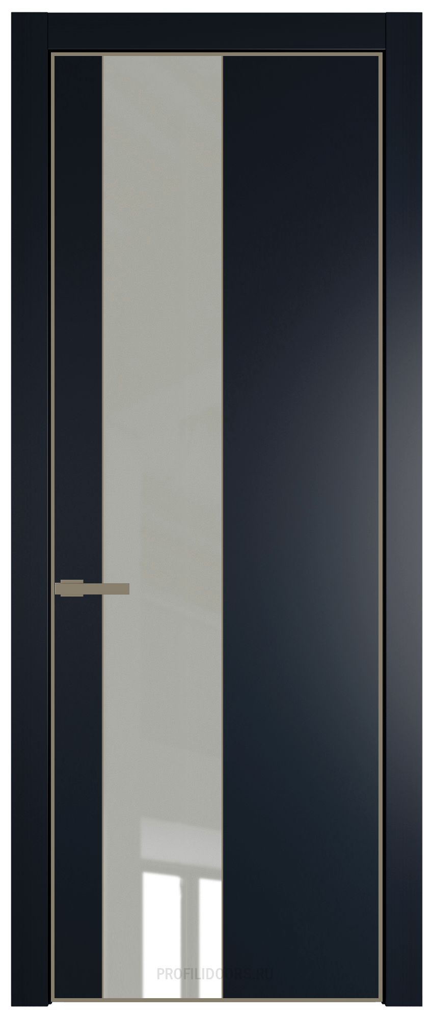 19 PE с вставкой Галька люкс Нэви Блу с алюминиевой кромкой Шампань