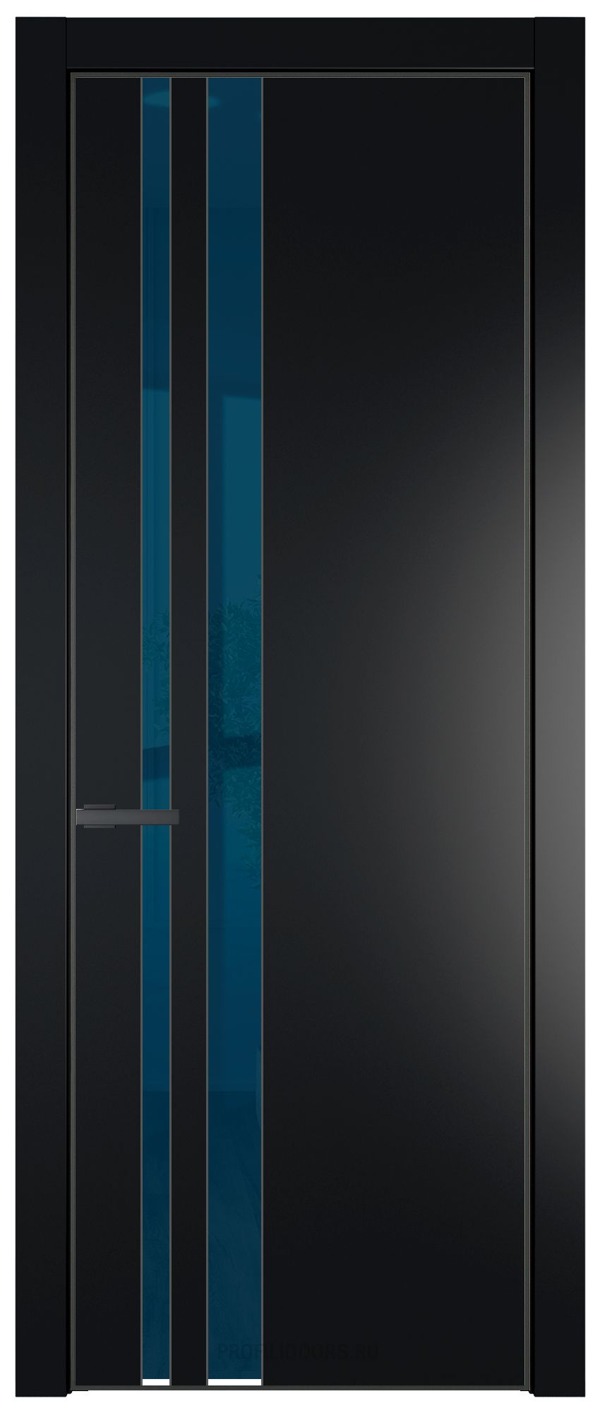 20 PE с вставкой из стекла зеркало blue Блэк с алюминиевой кромкой Серая Ночь