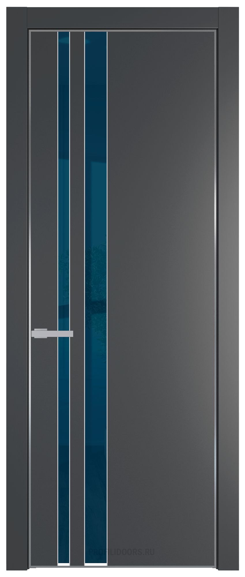20 PE с вставкой из стекла зеркало blue Графит с алюминиевой кромкой Серебро