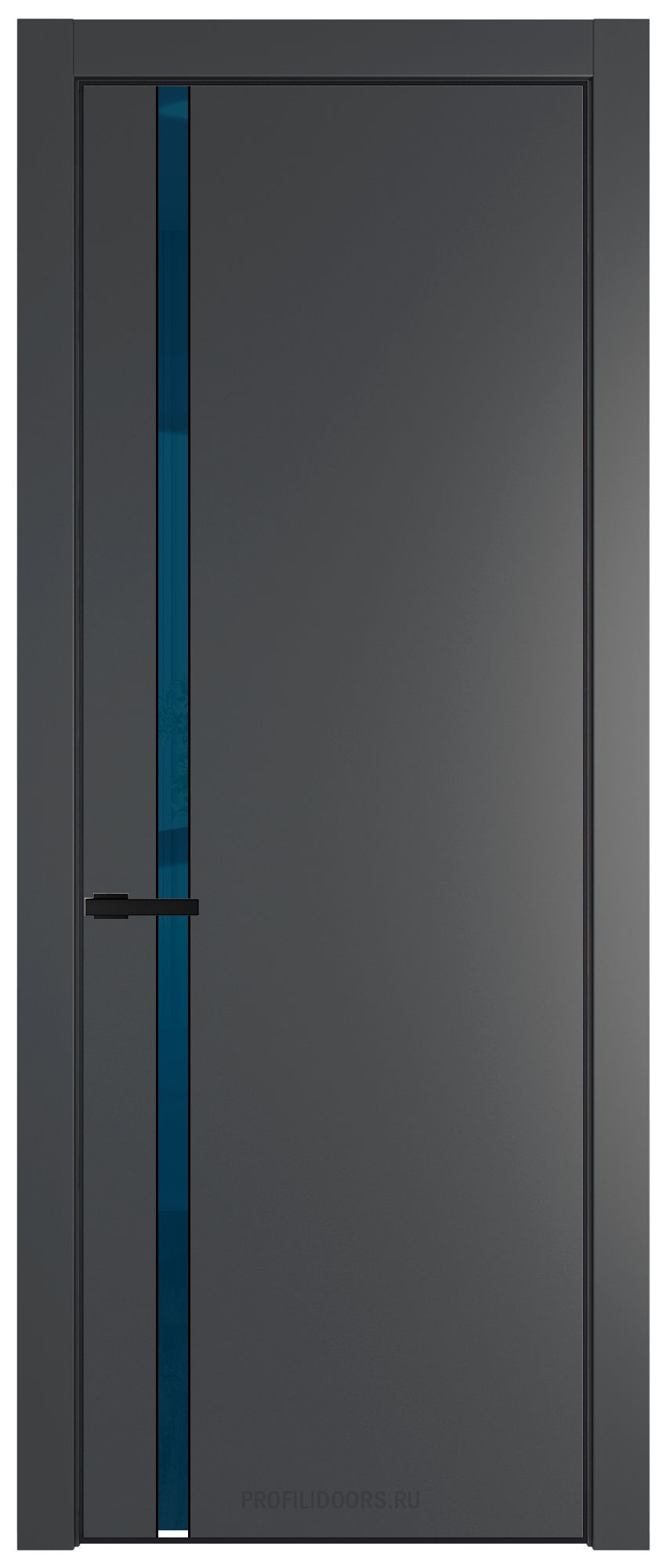21 PE с вставкой из стекла зеркало blue Графит с алюминиевой кромкой Черный