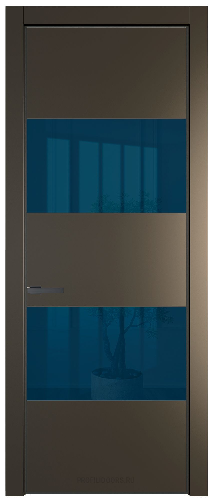 22 PE с вставкой из стекла зеркало blue Перламутр бронза с алюминиевой кромкой Серая Ночь