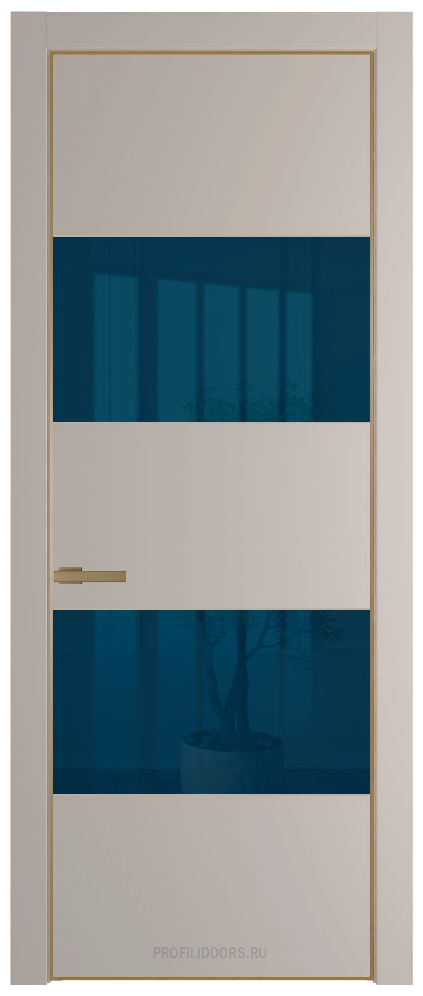 22 PE с вставкой из стекла зеркало blue Сэнд с алюминиевой кромкой Золото