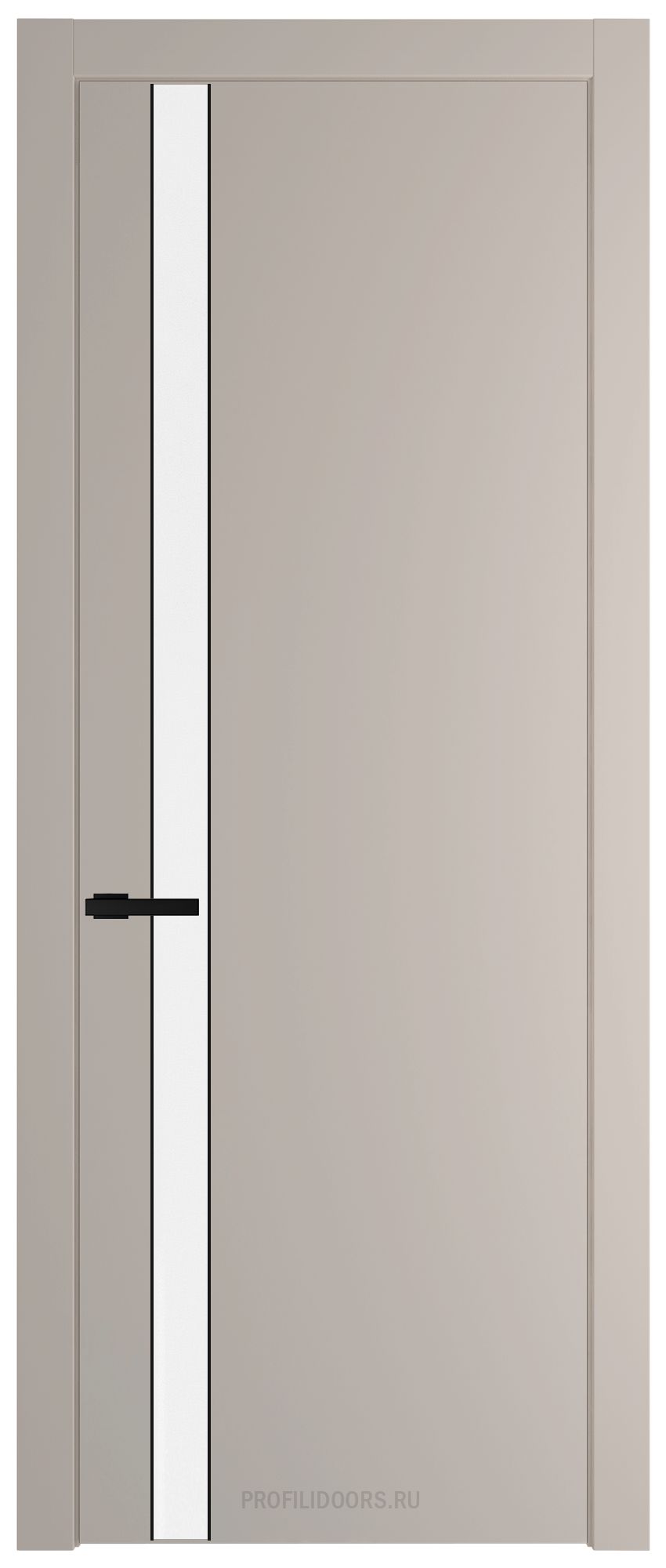 18 PW Сэнд Белый люкс молдинг Черный матовый