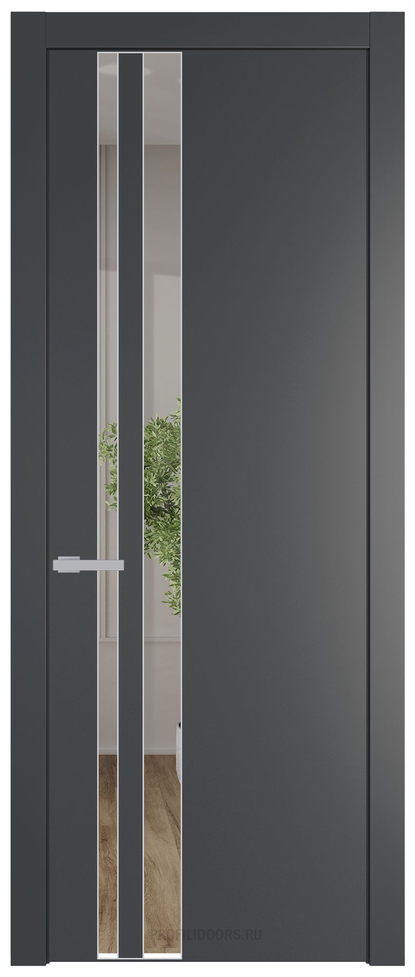 20 PW Графит Зеркало молдинг Серебро