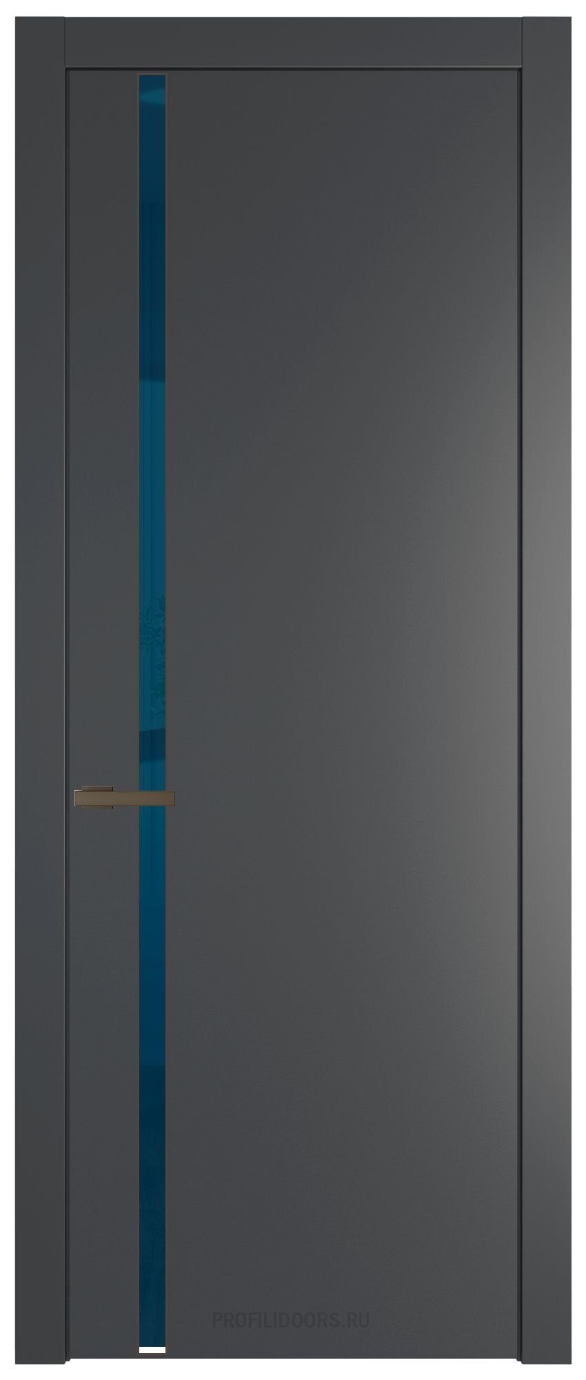 21 PW Графит Зеркало Blue молдинг Деорэ