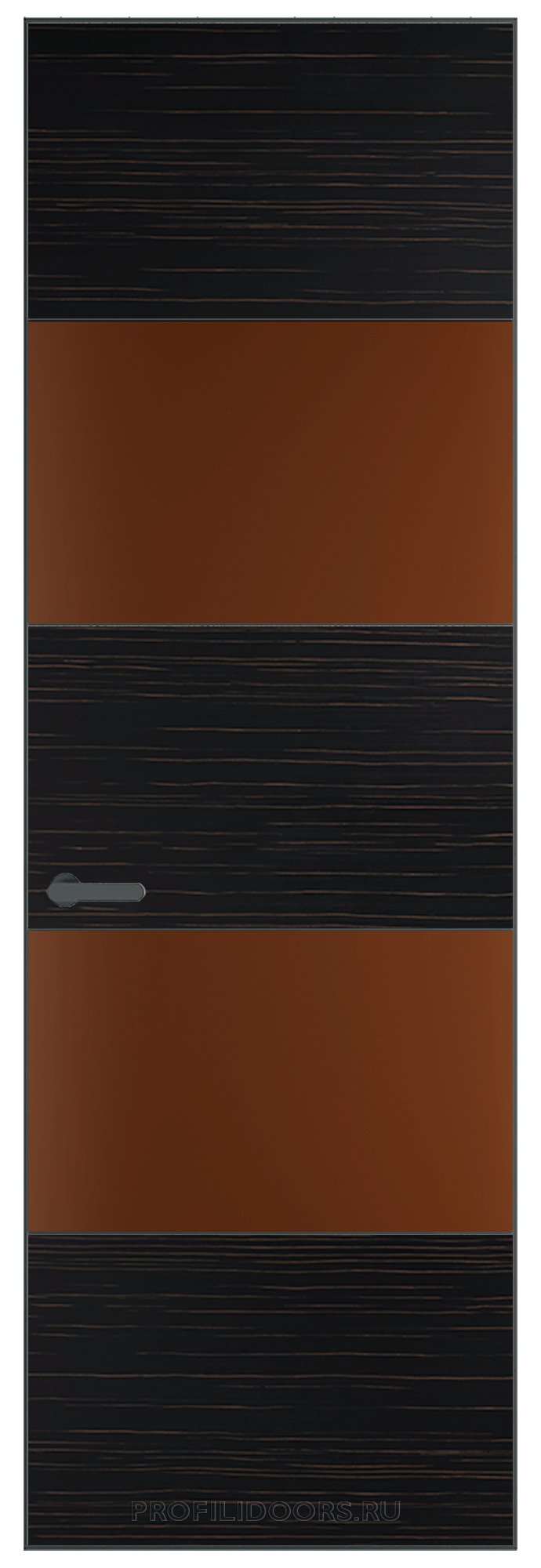22 VA профиль Серая ночь покрытие ESPRESSO 1042S (Г) вставка Монохром коричневая нуга